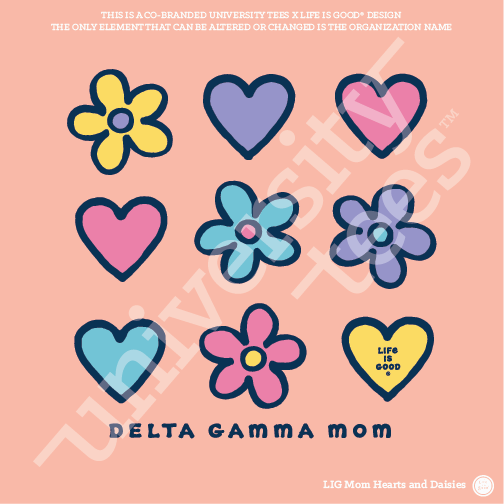 Art Code: LIG MOM HEARTS AND DAISIES